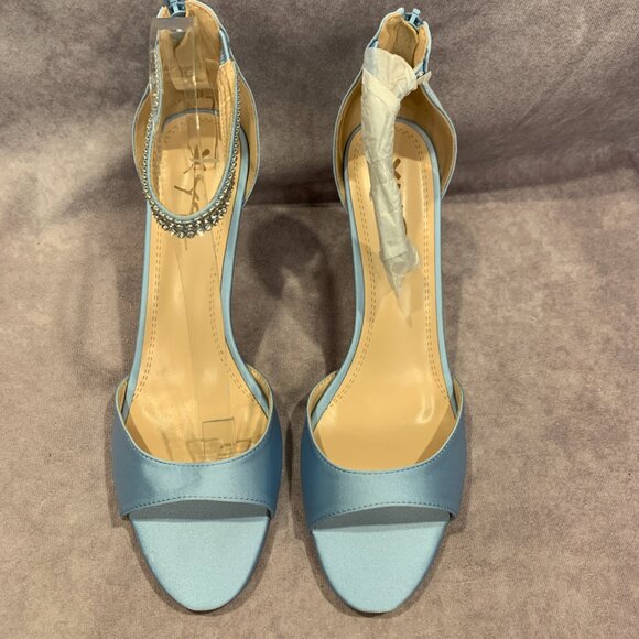 XYD Open Toe Rhinestones Ankle Strap Bridal Sandals - Picture 2 of 9